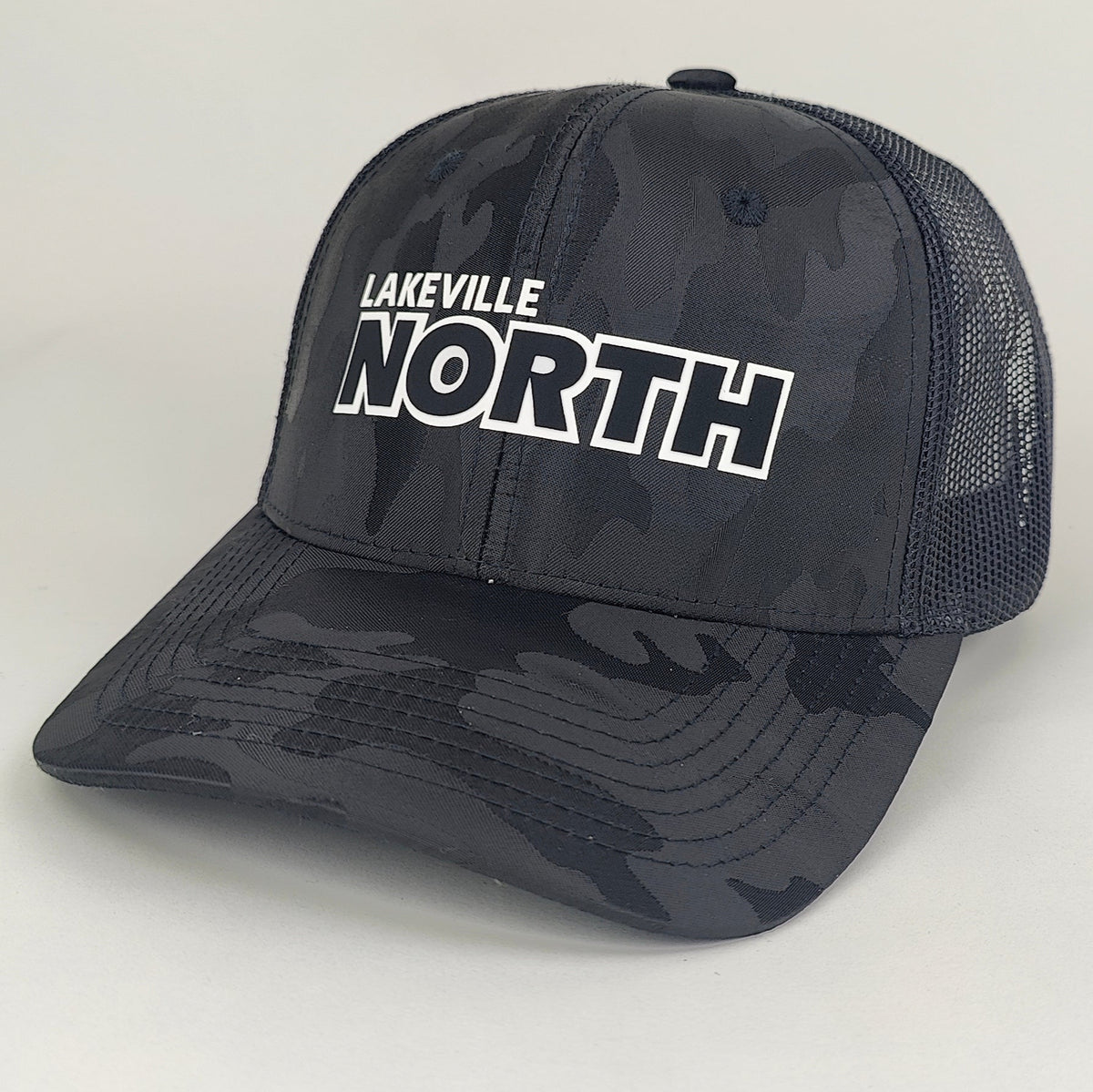 Lakeville North - Black Stealth Camo Logo Hat