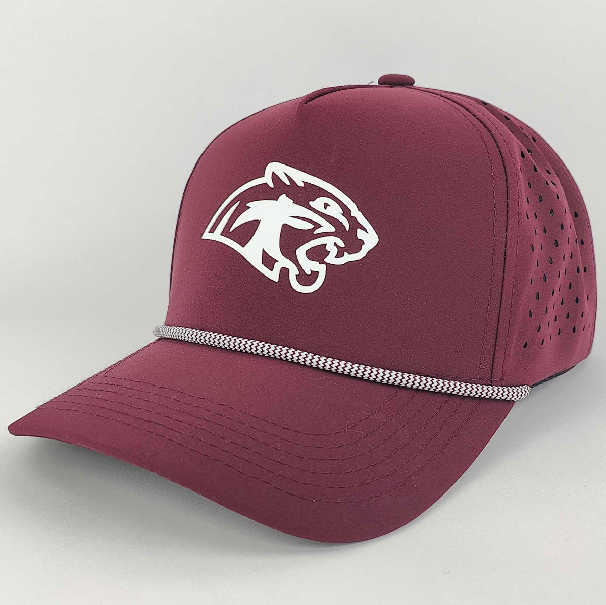 Lakeville South Cougar - Laser Cut - White Logo- Rope Hat