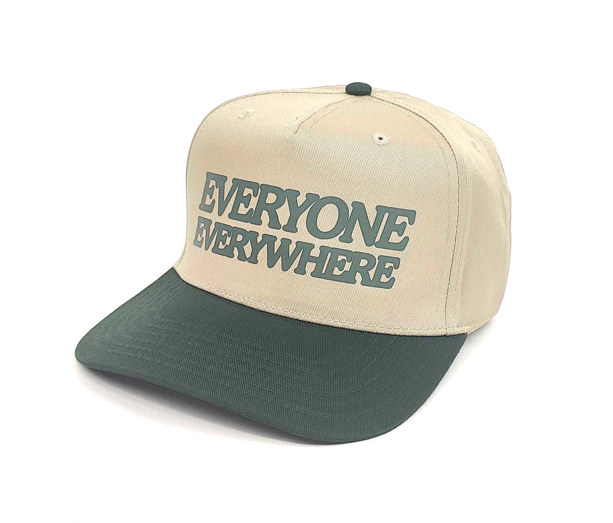 Two Tone - Khaki / Green - Everyone Everywhere Snap Back Cap