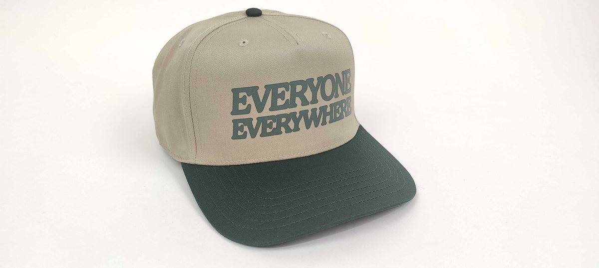 Two Tone - Khaki / Green - Everyone Everywhere Snap Back Cap