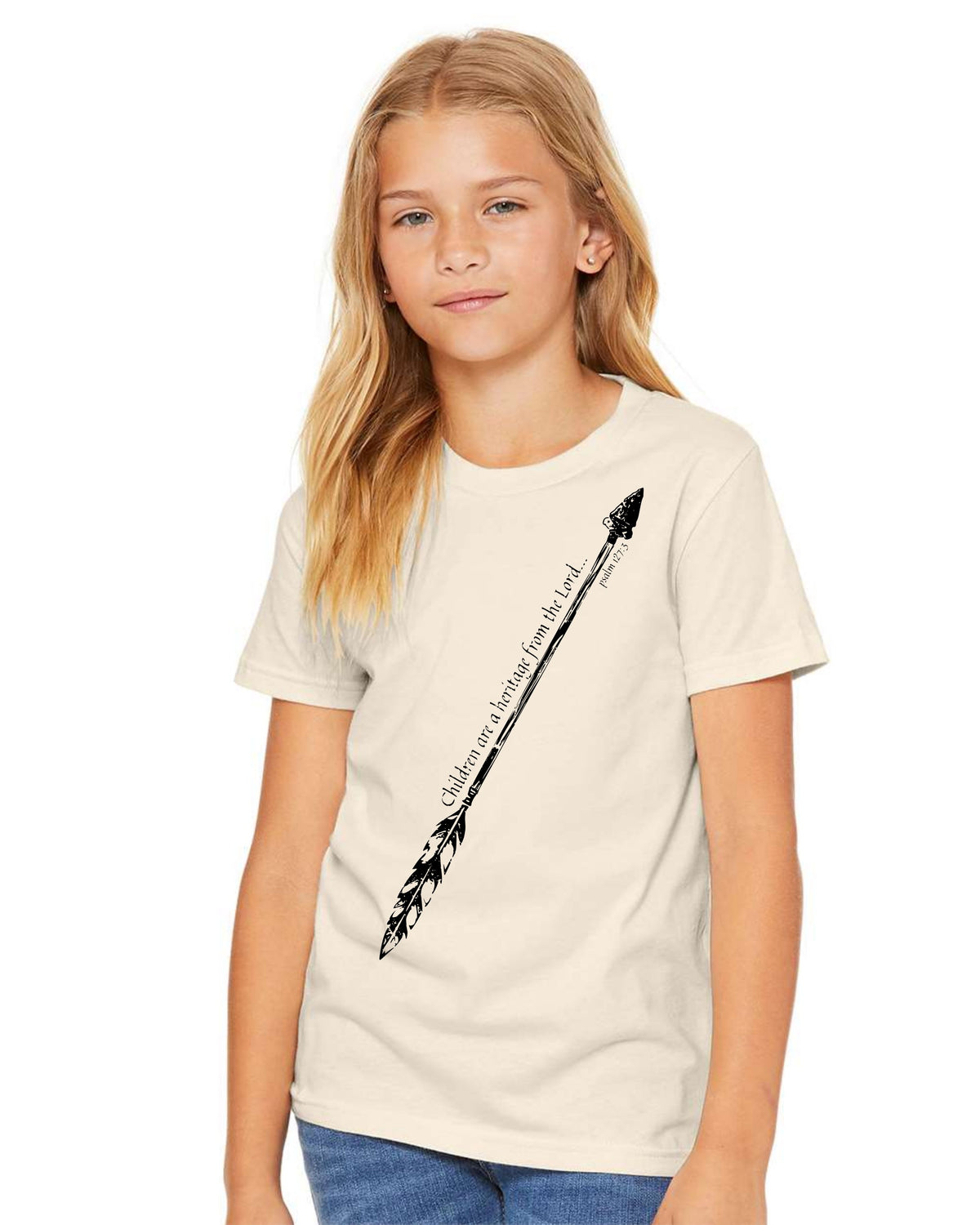 Heritage from the Lord - Arrow - Kids Tee - Psalm 127