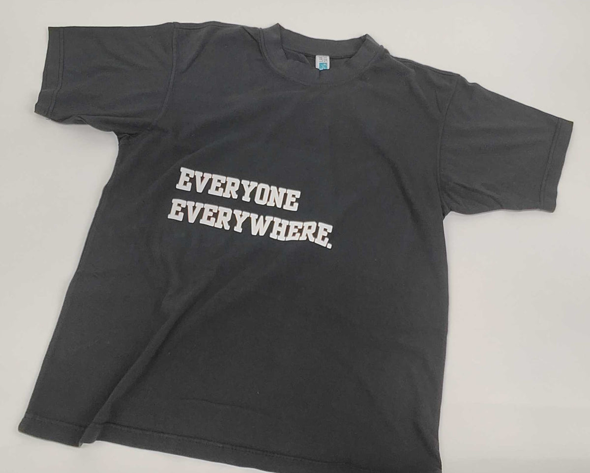 White on Black - Everyone Everywhere Tee