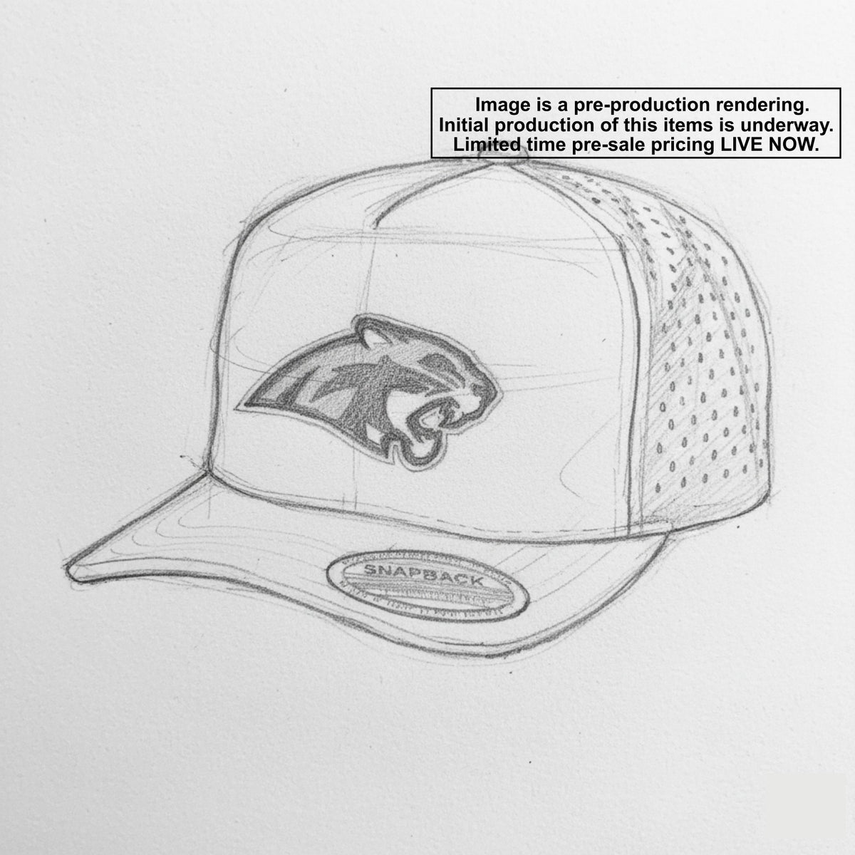 Lakeville South Cougar - Laser Cut Perforated Snap Back 5-panel