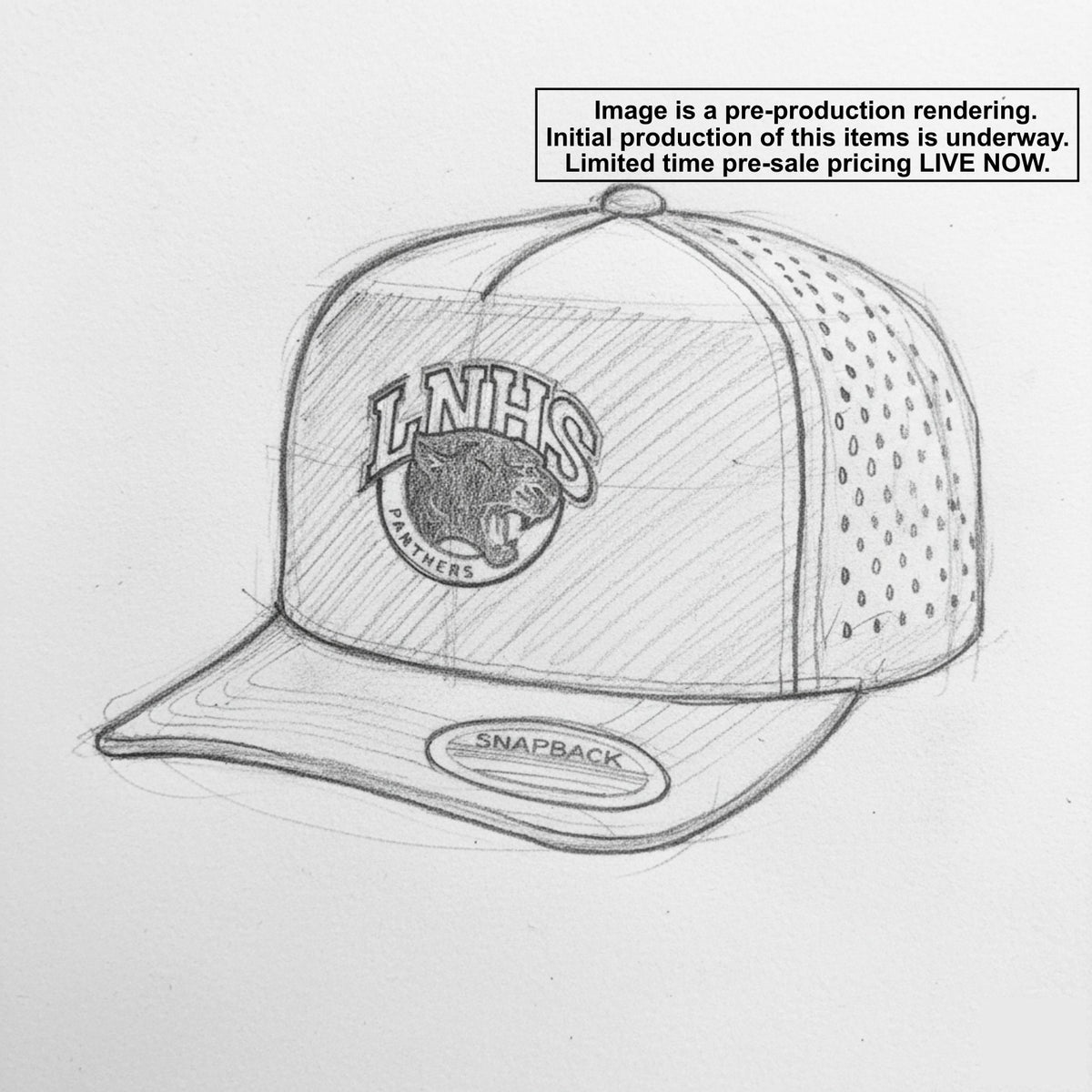 Lakeville North Panther - Laser Cut Perforated Snap Back 5-panel