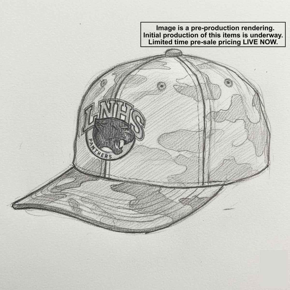 Lakeville North Stealth Camo Logo Cap