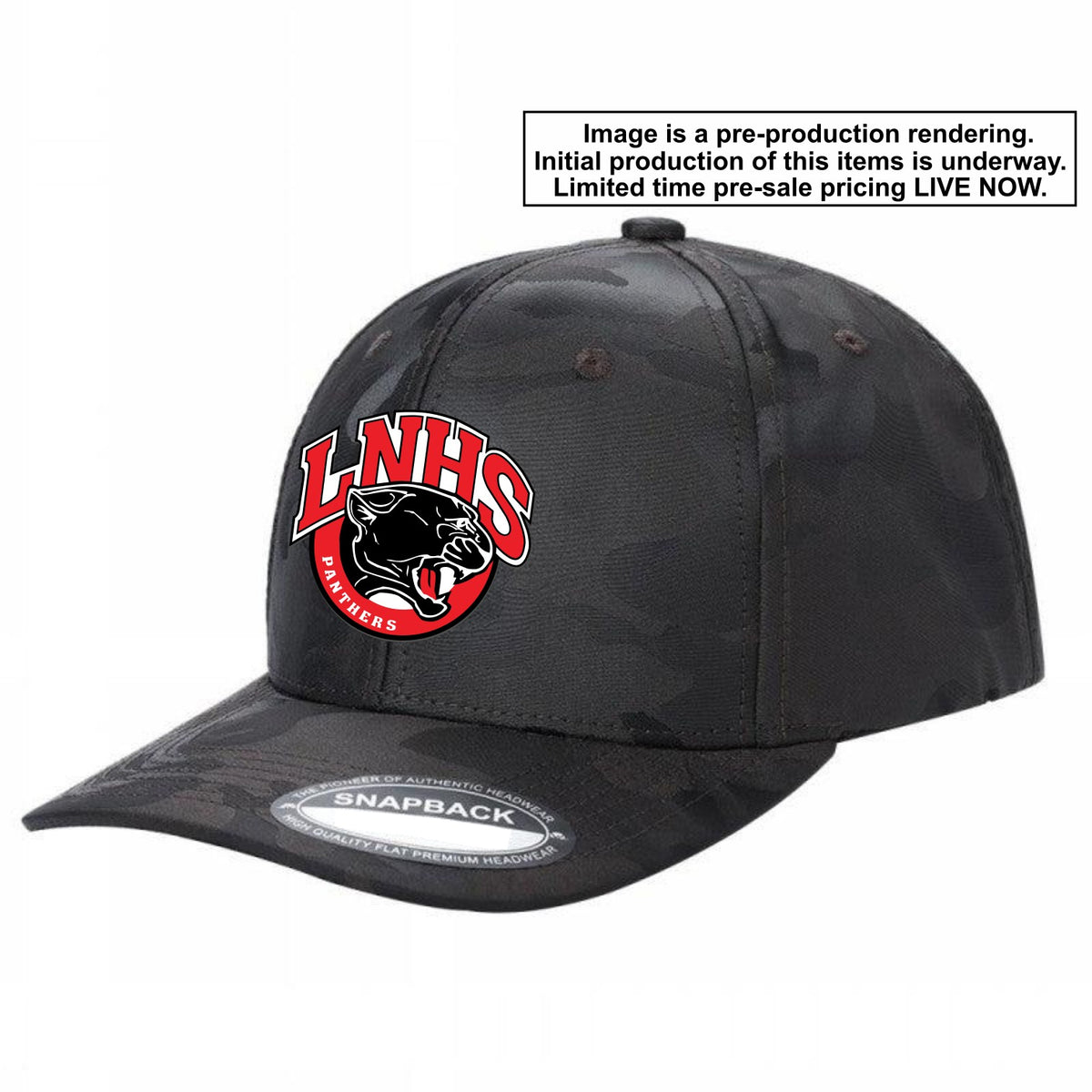 Lakeville North Stealth Camo Logo Cap