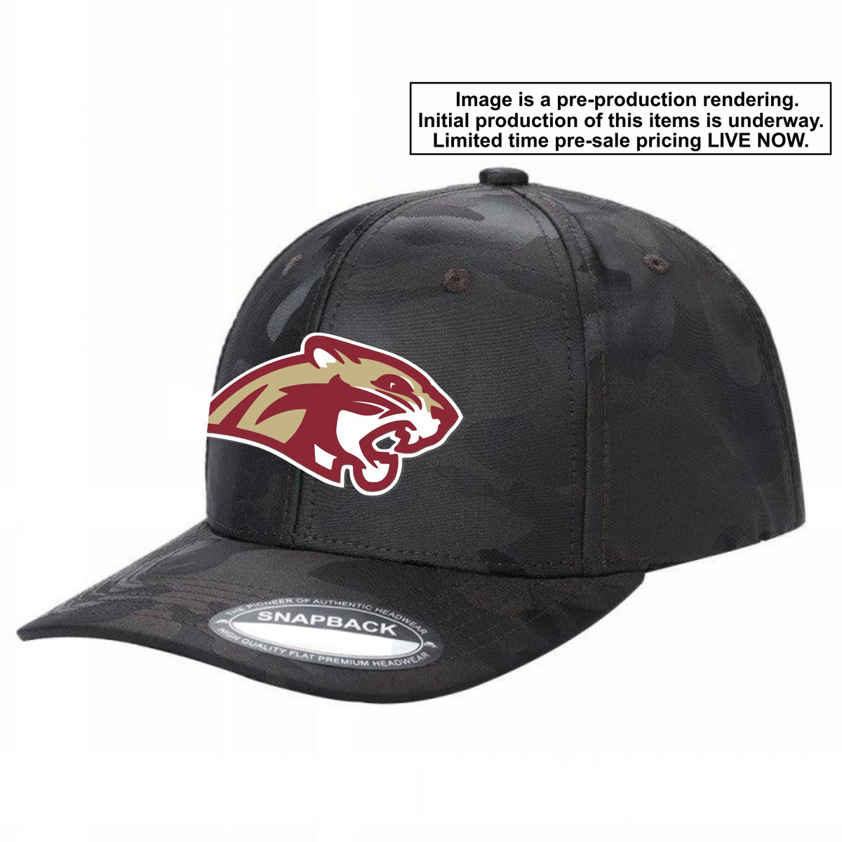 Lakeville South Stealth Camo Logo Cap