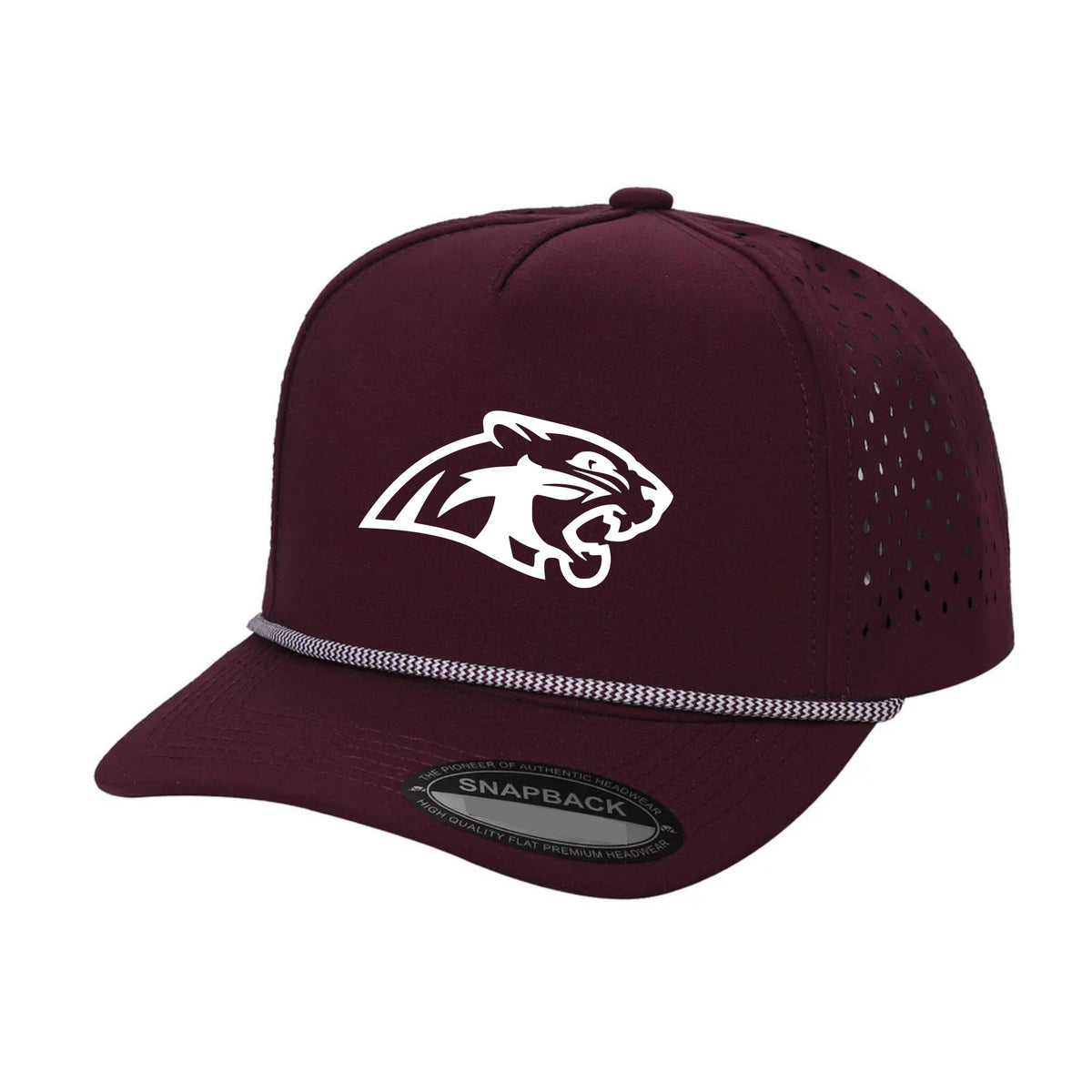 Lakeville South Cougar - Laser Cut - White Logo- Rope Hat