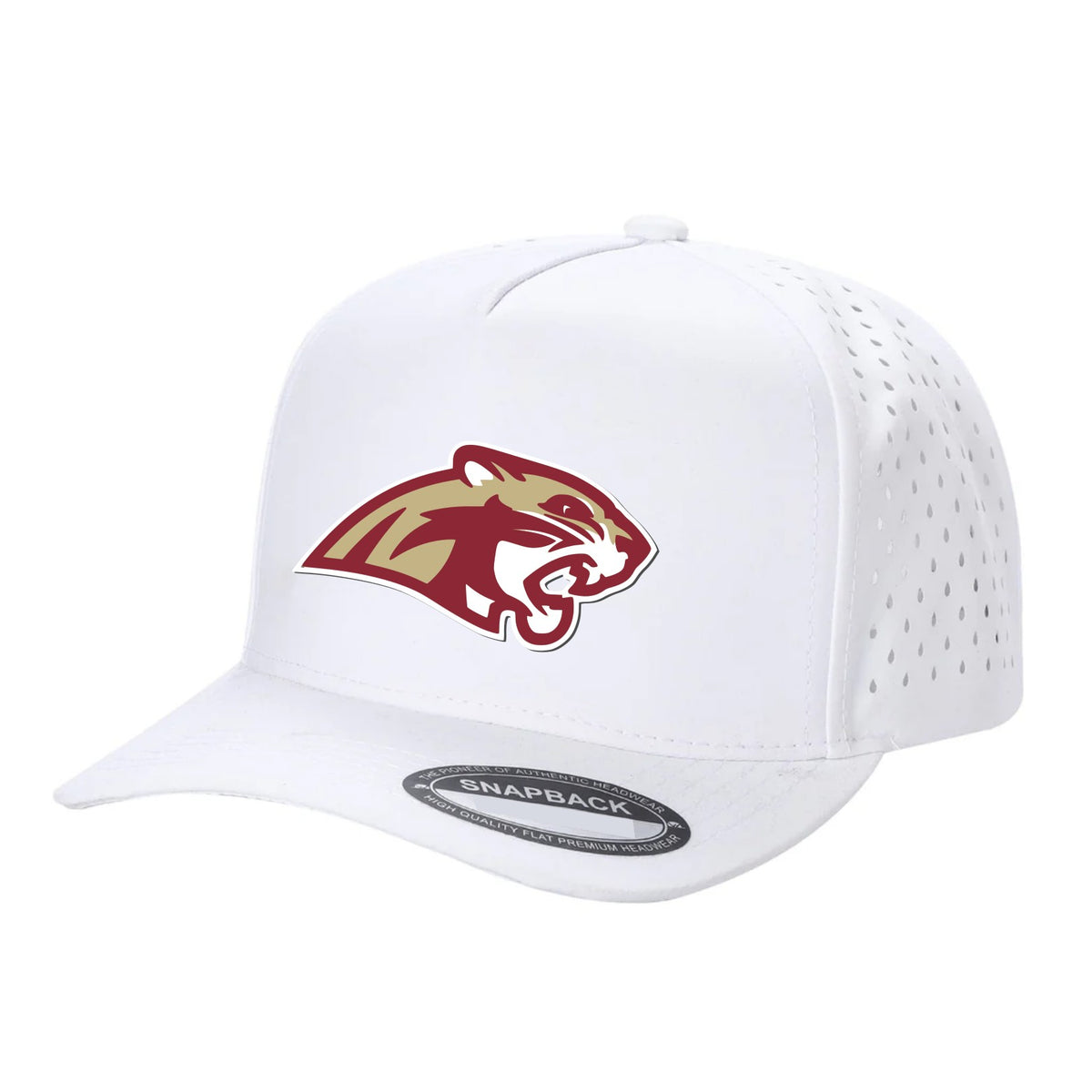 Lakeville South Cougar - Laser Cut - Water Proof - Snap Back Hat