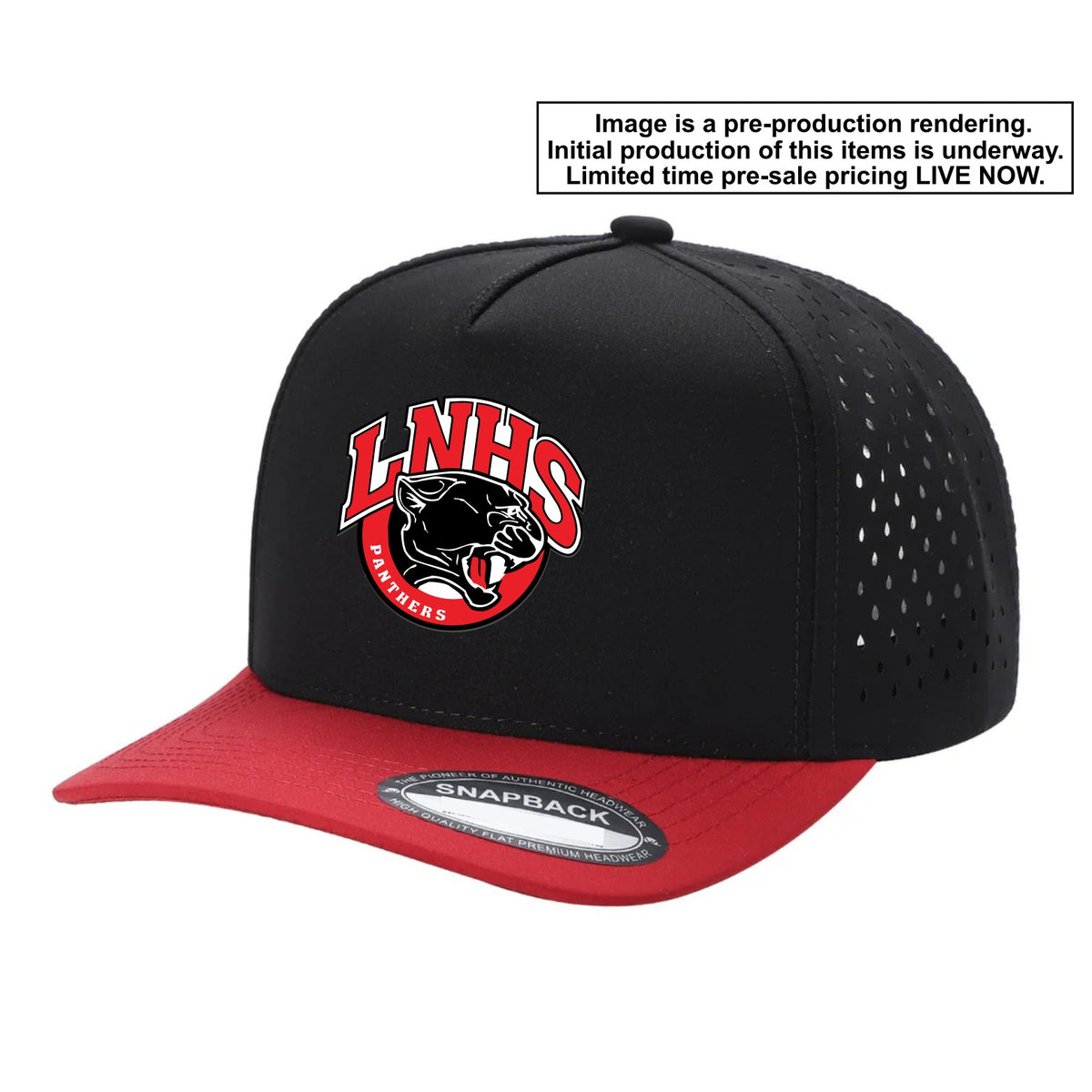 Lakeville North Panther - Laser Cut Perforated Snap Back 5-panel