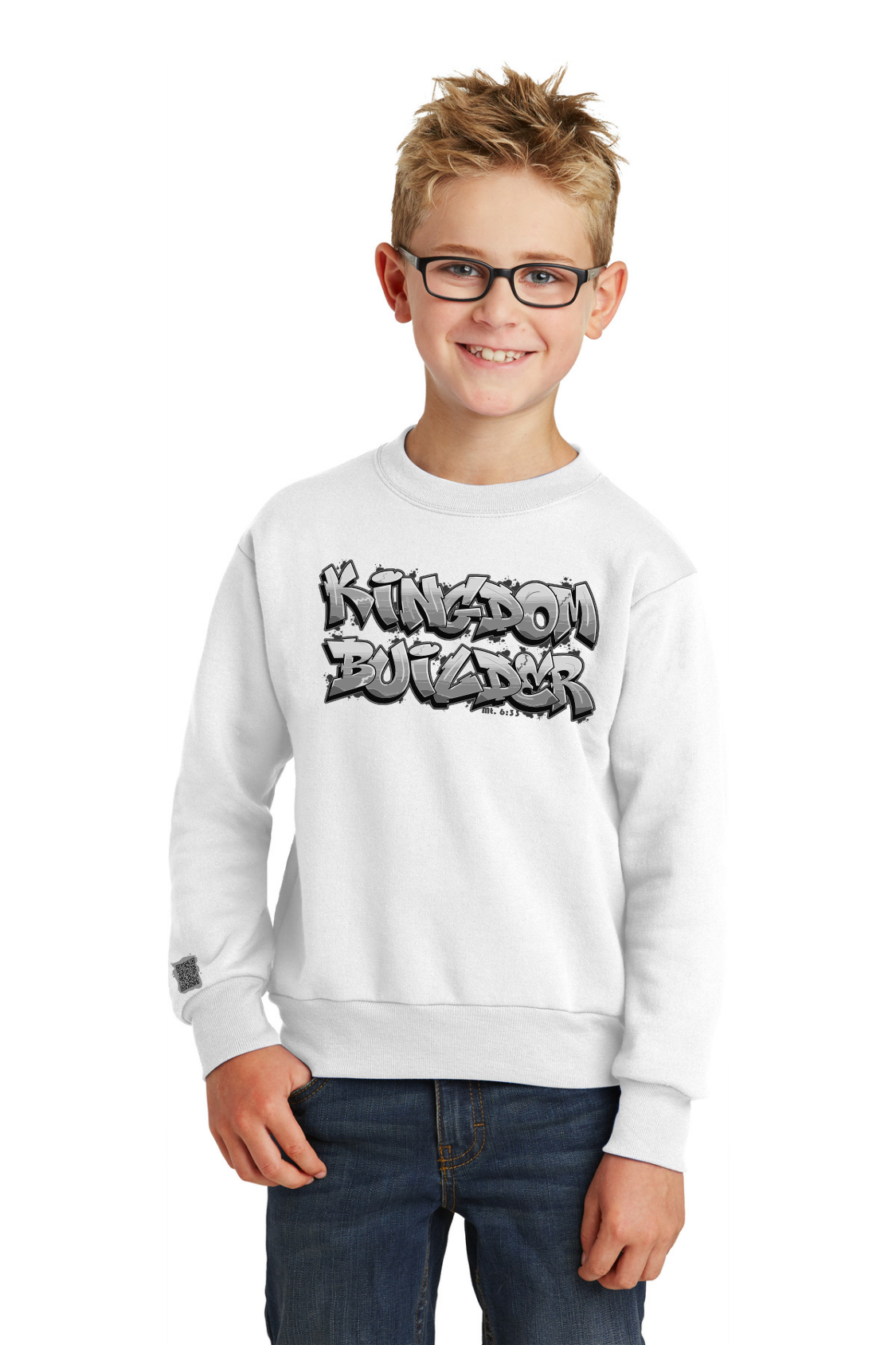 Kids 2025 white sweatshirt