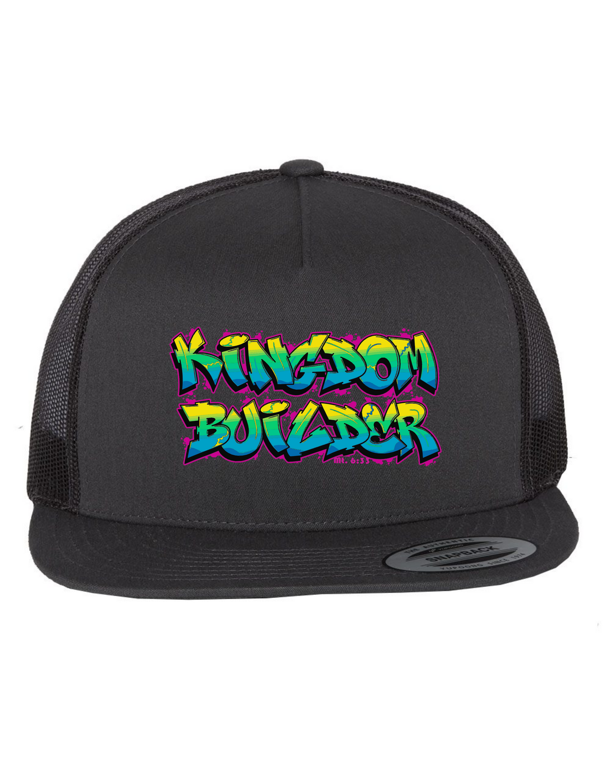 Kingdom Builder - Black Flat Bill Hat