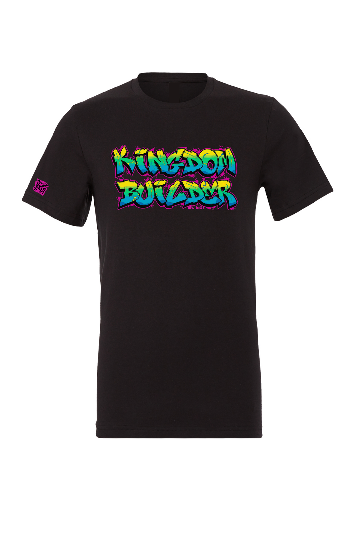 Kingdom Builder - Black T-Shirt - Colored Graphics