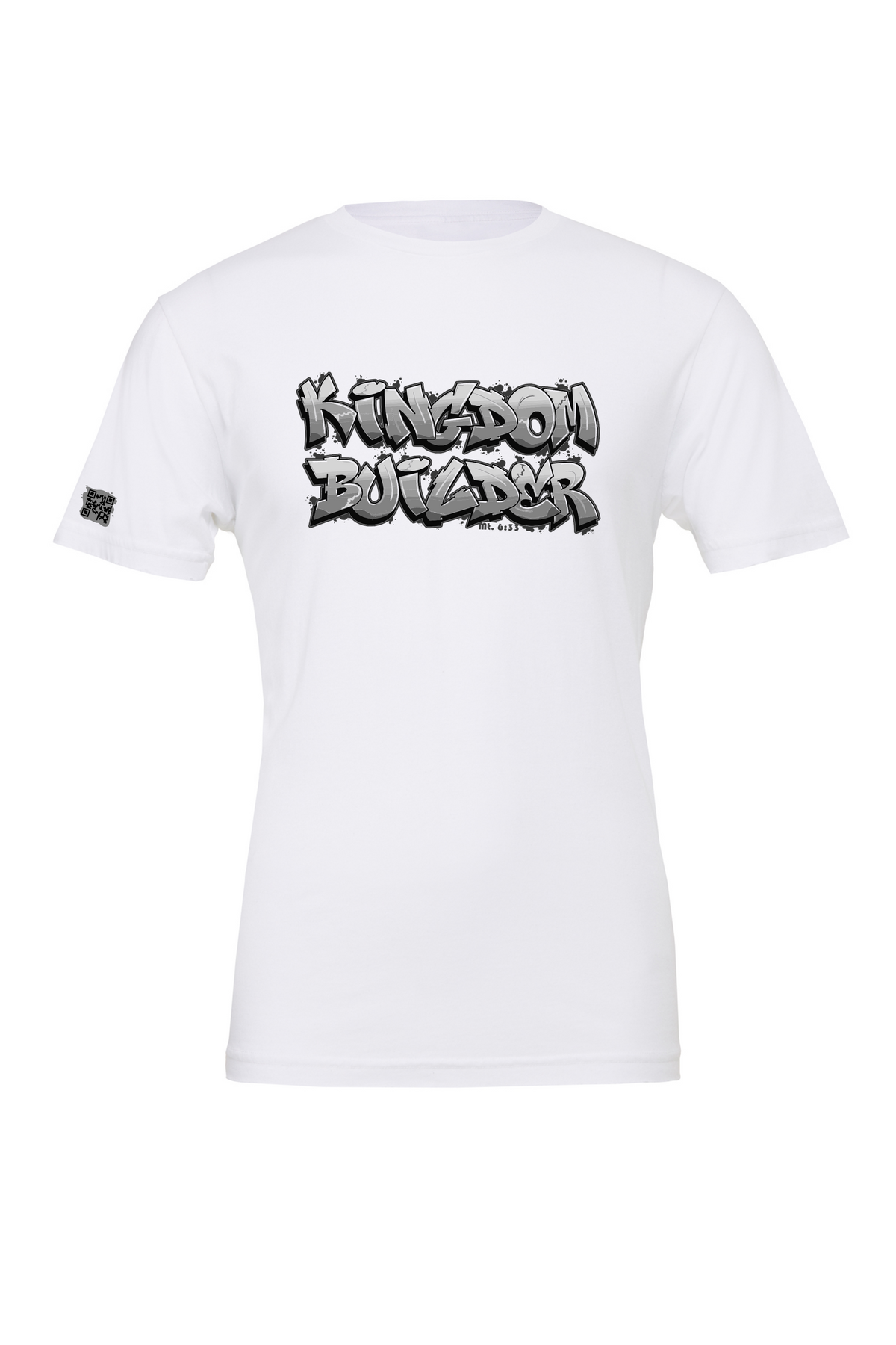 Kingdom Builder - White T-Shirt - Black/White Graphics